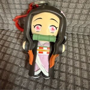 Demon Slayer Kimetsu no Yaiba Nezuko Kamado Bag Clip Hanger Keychain